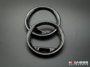 FIAT 500 Vent Cover Trim Kit - 2 piece set - Carbon Fiber